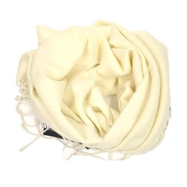 Save On Products Designer STEVE Cozy Warm Winter Blanket Scarf with Fringe Detail Ivory White