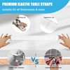 Tablecloth Clips Hidden Strap 5 Pack, Adjustable Elasticity Picnic Table