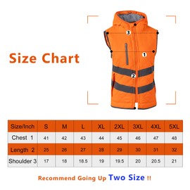PALAMLY Safety Vest for Women High Visibility Reflective with Pockets and Zipper ANSI Class 3 Hi Vis Fleece Work Winter Vest