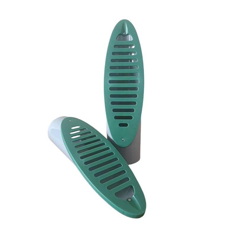 2Pcs 4 Inch Green Angled Drain Grate Yard Drain, Yard