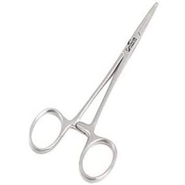 Exeton Fishing Hemostat 5" Locking Clamps Forceps Stainless Steel Straight or Curved Tip MOSQ (Straight)