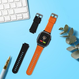 kwmobile Watch Strap Set Compatible with XPLORA X5 / X5 Play - 2x TPU Silicone Fitness Tracker Sports Band - Size Small (S)