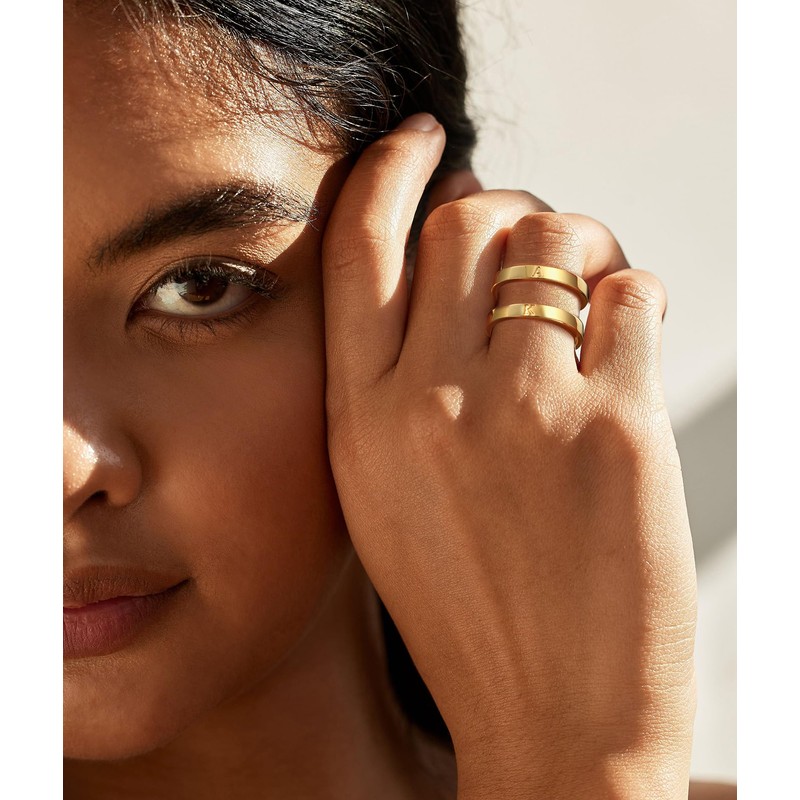 WFYOU 14K Gold Filled Rings for Women Non Tarnish Dainty