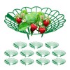 Relaxdays Strawberry Ripper, Set of 12, Snail Protection, Strawberries, Plastic,