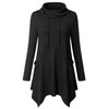 Amrto Women's Long-Sleeved Turtleneck Tunic, Top with Pockets - #1