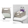 Creative Scents Dublin Silver Bathroom Decor Box Toilet Paper Holder