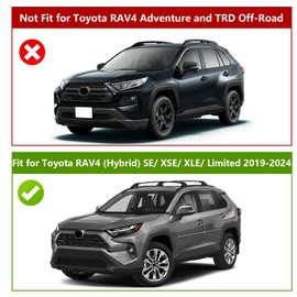 Hood Deflector Bug Shield Deflector for Toyota RAV4 (Hybrid) SE/XSE/XLE/Limited 2019 2020 2021 2022 2023 2024 Hood Guard Protector Cover Trim Glossy Black