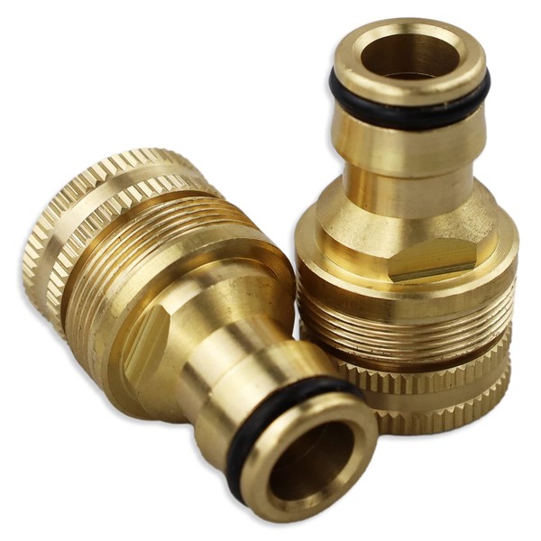 LAMXD 2 pack Garden Hose Tap Connector - 3/4 inch