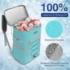 VKKZAAW Cooler Backpack,36Cans Backpack Cooler Insulated Leak Proof Waterproof Soft