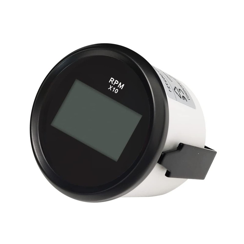 ELING Digital Tachometer with Hour Counter 9990RPM 52 mm 9-32