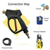 Swivel Short Pressure Washer Gun - 5000 PSI Power Washer
