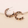 Aneneiceera Leopard Hoop Drop Earrings Tortoiseshell Acrylic Earrings Acrylic Leopard