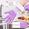 Elgood Reusable Long Sleeve Dishwashing Cleaning Gloves with Latex Free,Cotton