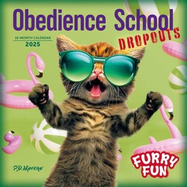 Carousel Calendars, Furry Fun Moreno 2025 Mini Wall Calendar