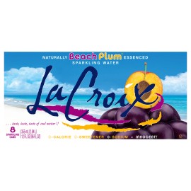 LaCroix La Croix Water Sparkling Beach Plum 8 Pack 12 oz 96 fl. oz (Pack of 3)