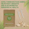 EasyHonor Organic Dental Floss Picks - Natural Biodegradable Floss Sticks