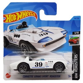 Hot Wheels - Corvette Grand Sport Roadster - HW Roadsters 3/10 - HKK09 - Short Card - GM - Bell - Good Year - Mattel 2023