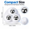 360° Rotating Adhesive Caster Wheels for Kitchen Storage – 6-Piece