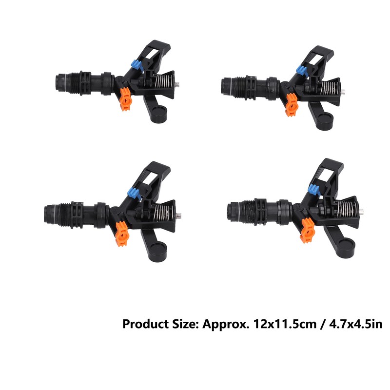 10PCS G1/2 Male Thread Rocking Arm Sprinkler 360° Rotating Lawn
