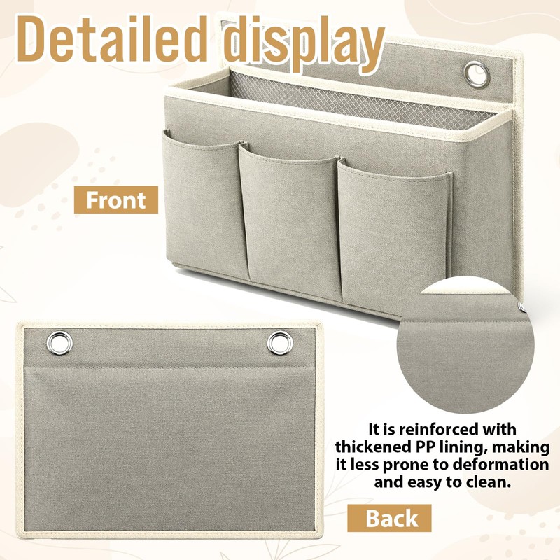 Lyksgir 2 Pcs Wall Hanging Organizer Bag, Oxford Cloth Hanging