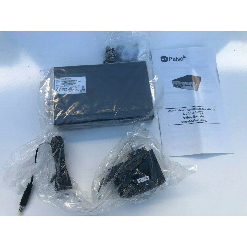ADT-PULSE MODEL NV412A WIRED IP VIDEO SERVER ANALOG ENCODER *ANALOG