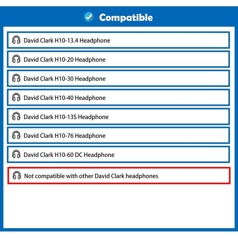 DowiTech Professional Earpads Cushion Replacement Compatible with David Clark H10-13.4