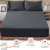SSW HOMES King Fitted Sheet Charcoal - Deep Pocket 16