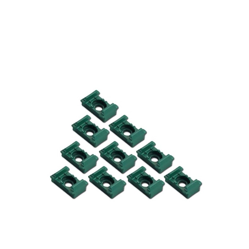 Set of 10 Post Clips for Double Rod Mat Fence,