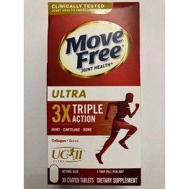Move Free Ultra Triple Action Supports Joint Health Cartilage & Bones 30 Tablets