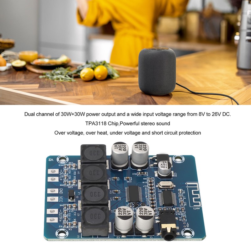 XH M314 TPA3118 2x30W Digital Amplifier Board Dual Channel Bluetooth