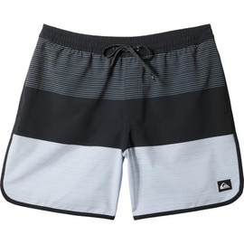 Quiksilver Men's Standard Surfsilk Tijuana 17Nb Elastic Waist Volley Swim Trunk, Black