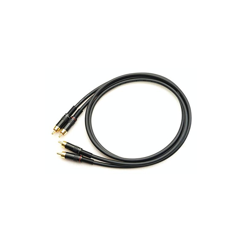 MOGAMI 2534 Phosphor Bronze Red White Line 2 Pair RCA