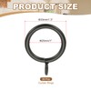 PATIKIL 1 Inch Inner Dia Curtain Rod Rings with Eyelets,