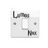 StickerDeen Lumos Nox (Light/Dark) Light Switch Vinyl Decal Stickers (Black,