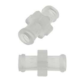 MEETOOT 10PCS 4mm/0.15inch Syringe Adaptor Luer Connector Clear Double Female Luer Syringe Adaptor for Luer Lock Syringe Connection