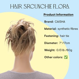 CAISHA Jumbo Hairpiece Hair Scrunchie Bun Flora Updo Bridal Hairstyles Natural Wavy Messy DM17 cm Brown Blonde Mix G18F