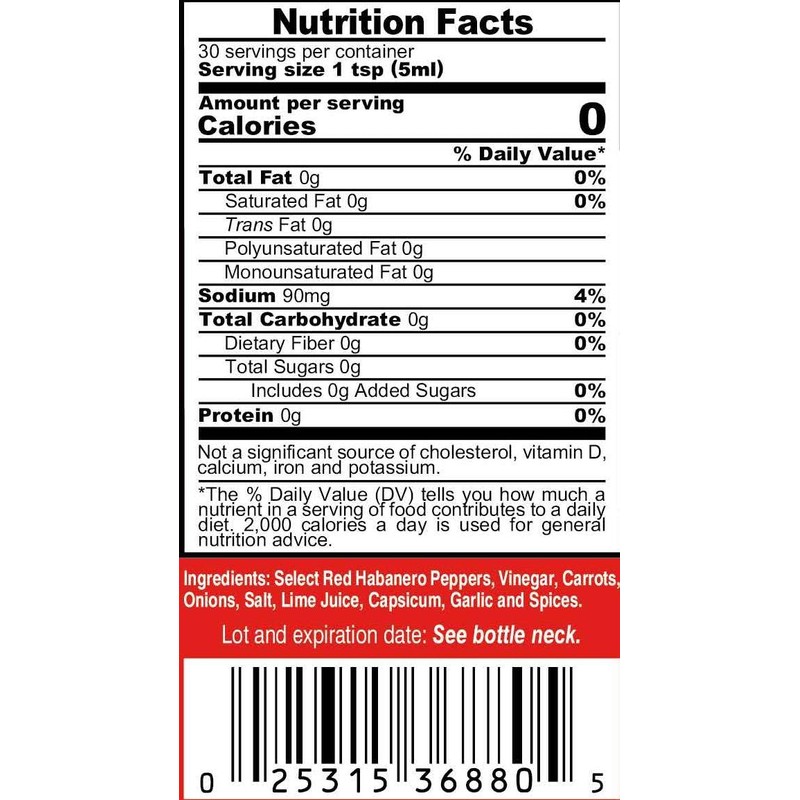 Marie Sharp’s BEWARE Comatose Heat Level Habanero Pepper Sauce, 10