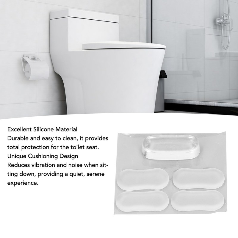 20PCS Toilet Lid Bumper Transparent Silicone Toilet Lid Bidet Replacement