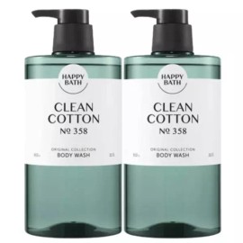Happybath 해피바스 오리지널컬렉션 바디워시, 코튼, 910g, 2개 Happybath Original Collection Body Wash, Cotton, 910g, 2 Pieces