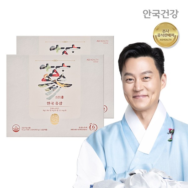 Anguk Health [On Sale] Anguk Health 6-year-old red ginseng daily stick 30 packs, 2 boxes (2 months supply) / 안국건강 [온세일]안국건강 6년근 홍삼 데일리스틱 30포 2박스 (2개월분 )