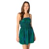 Alchemy & Sorcery Women's Edie Iridescent Mini Dress, One Shoulder,