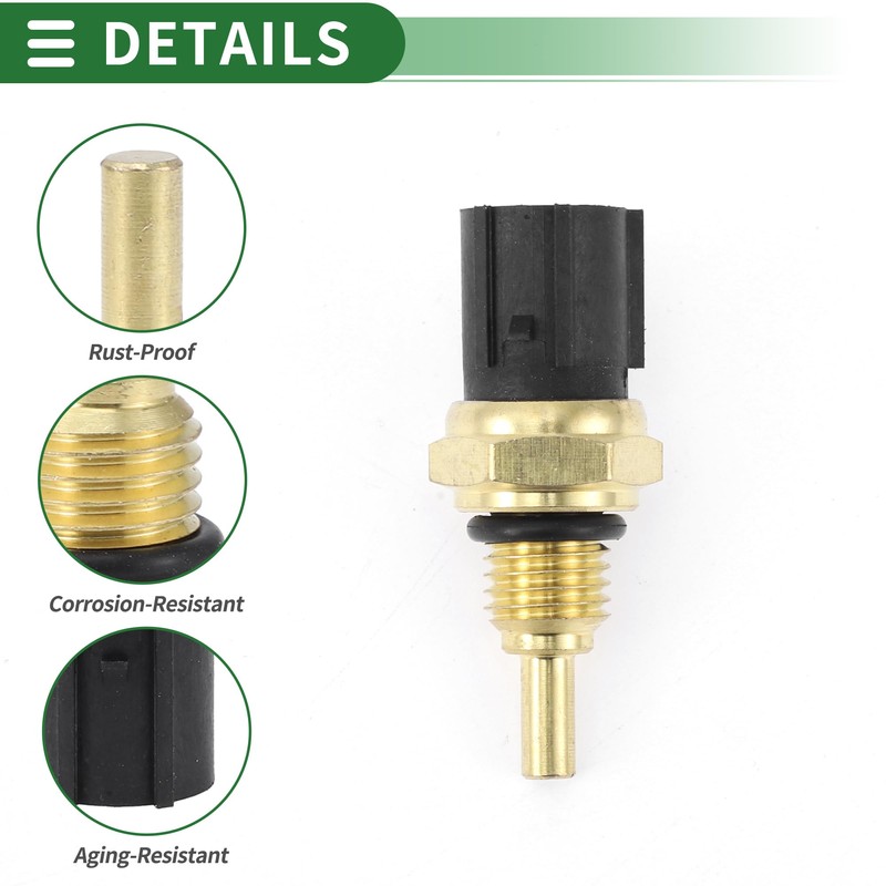 Motoforti Engine Coolant Temperature Sensor No.37870PJ7003 Water Temperature Sensor for