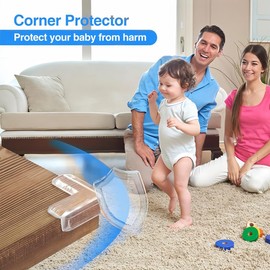 Corner Protectors and Edge Protectors Pack of 12 Baby for Child Safety - BPA-Free, Strong Hold, Easy to Use for All Furniture - Safety for Baby and Children