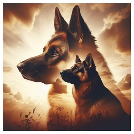 Kulvci Diamond Painting Kits for Adults Dog, Diamond Art Kits for Beginners, 5D DIY Full Drill Gem Craft for Home Decor Gift 12x12inch