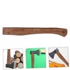 SHINEOFI Hatchet Replacement Handle Ergonomic Carbonized Acutissima Wooden Axe Handle