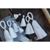 Pure White: You Dye It, Handmade Cotton Tassels, Assorted Sizes
