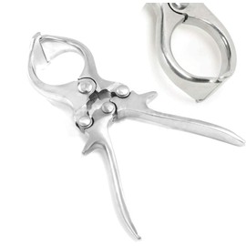 OdontoMed2011 Castration Plier, Burdizzo Style, Stainless Steel 9 Inches Length Veterinary Instruments - Livestock Lamb Cattle Goat Emasculator Banding