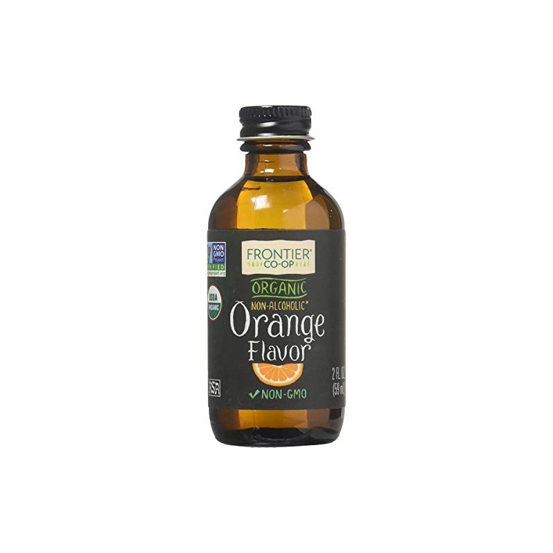 FRONTIER Organic Orange Flavor, 2 FZ