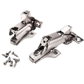 Cosmas 39002 Compact 170 Degrees Concealed Euro Style Screw-On Cabinet Hinge for Overlay Doors (Pair)