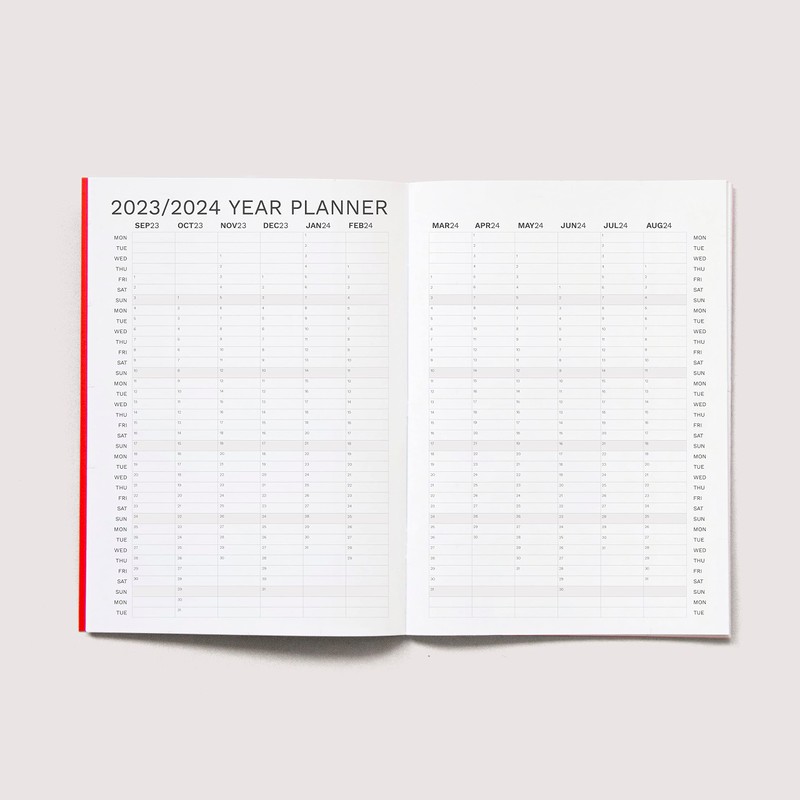 OD OCTÀGONDESIGN Sep23 to Aug24, Monthly Planner, Similar A5 Size